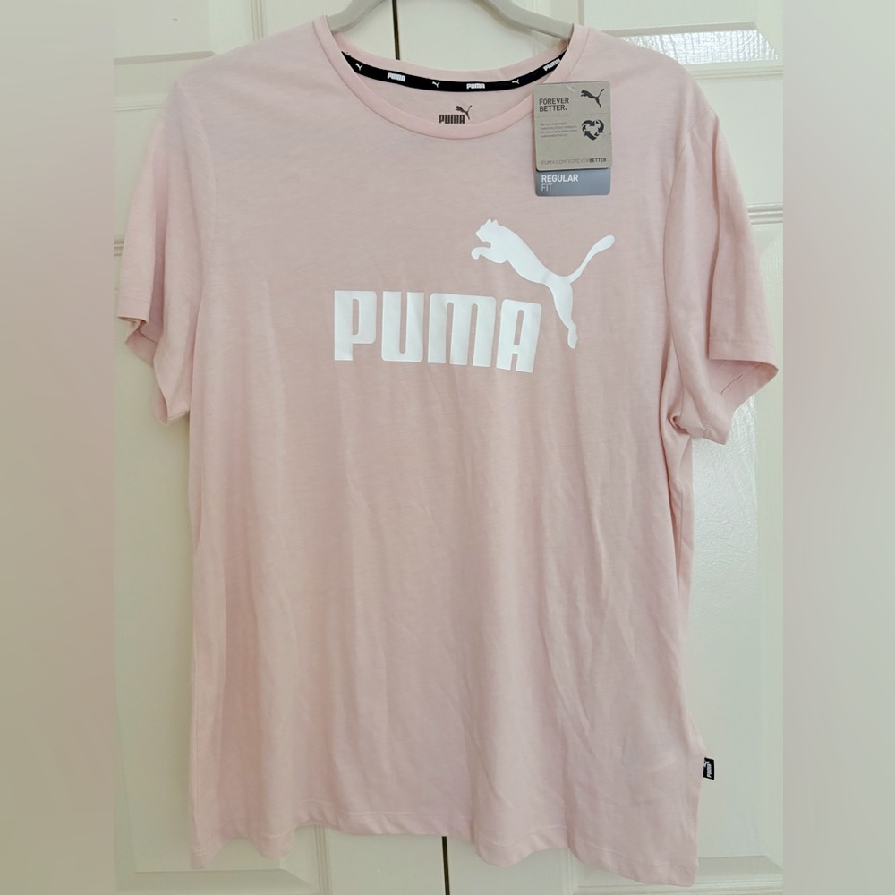 Women’s Pink Puma T-Shirt, New with Tags, Size XL